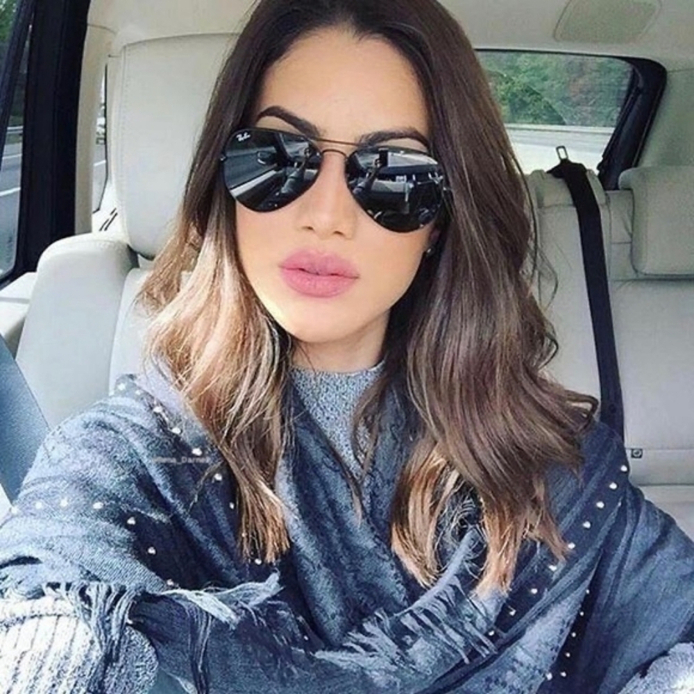 Ray-Ban Aviator RB3025 Black New - Picture 4 of 12